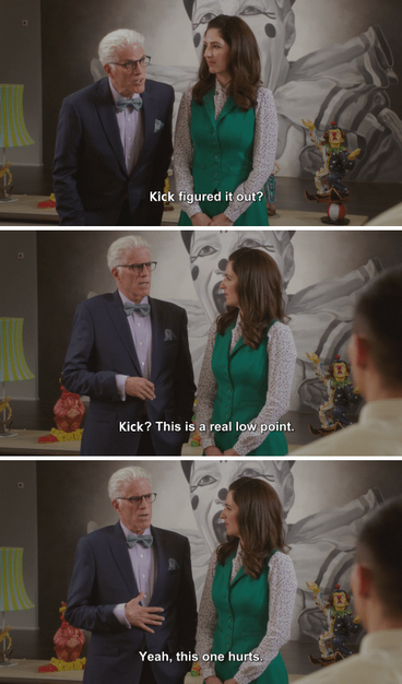 The "Jason figured it out?" meme from The Good Place, except Jason's name has been replaced with "Kick", referencing the article. Transcription follows:

"Kick figured it out? Kick?? This is a real low point. Yeah, this one hurts."