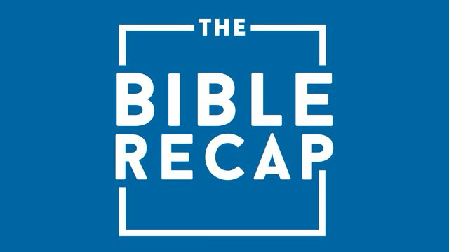 Cover image with blue background and white text reading "The Bible Recap".